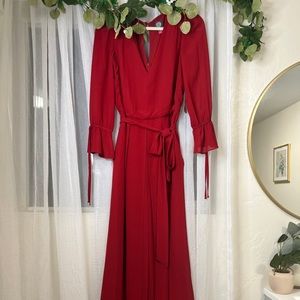 Size 6 Vince Camuto long red comfortable romper/dress